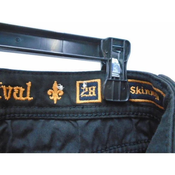 Rock Revival Sheryl Jeans Women 28 (31x32) Black Skinny Moto Biker Stretch Pants - Picture 4 of 15